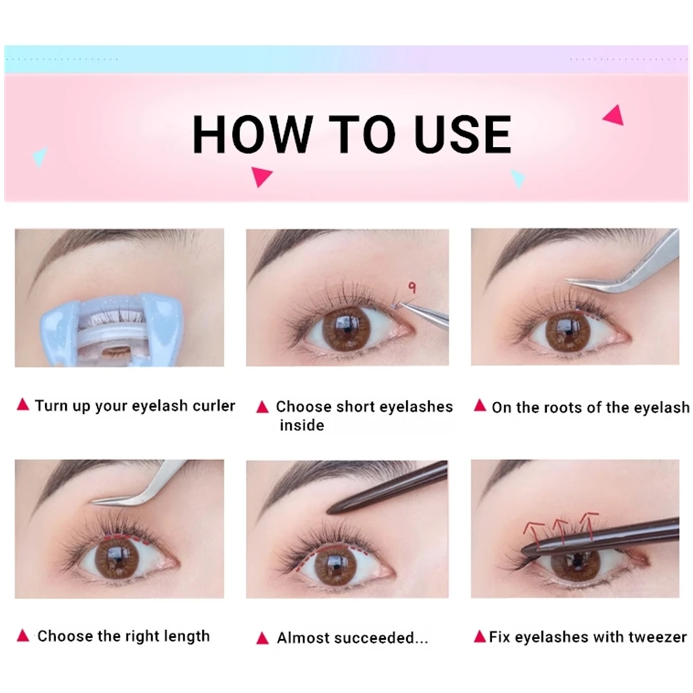 Fish Eyeslash Extension Personal Eye Lash Professional Makeup Individual Cluster Grafting Fake EyeLash Japanese False EyeLashes