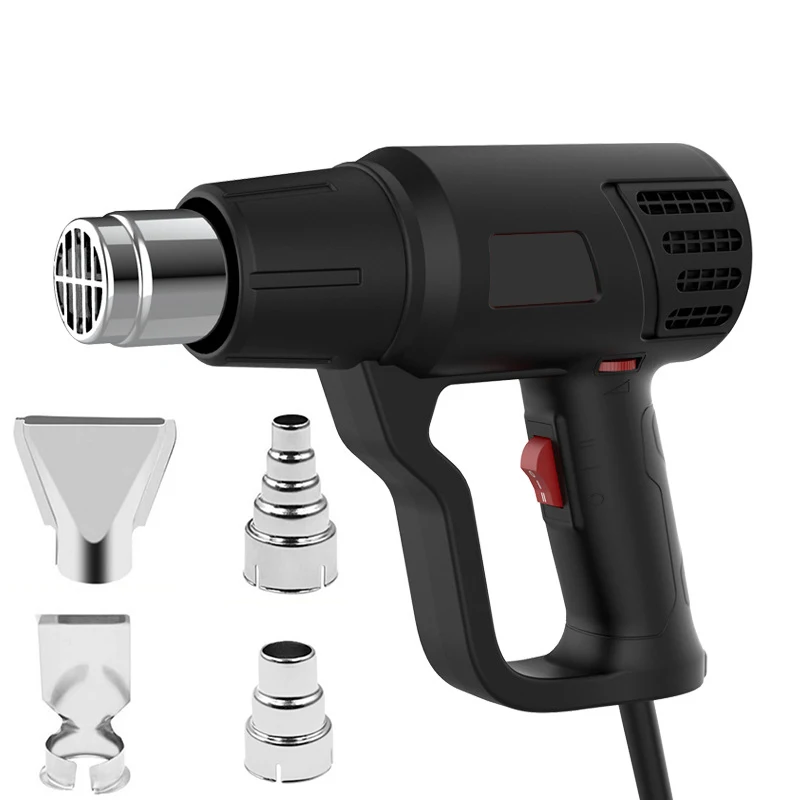 Black Color 220V eu Hot Air Gun Professional Electric Adjustable Temperature-controlled Building Hair dryer Soldering Heat gun