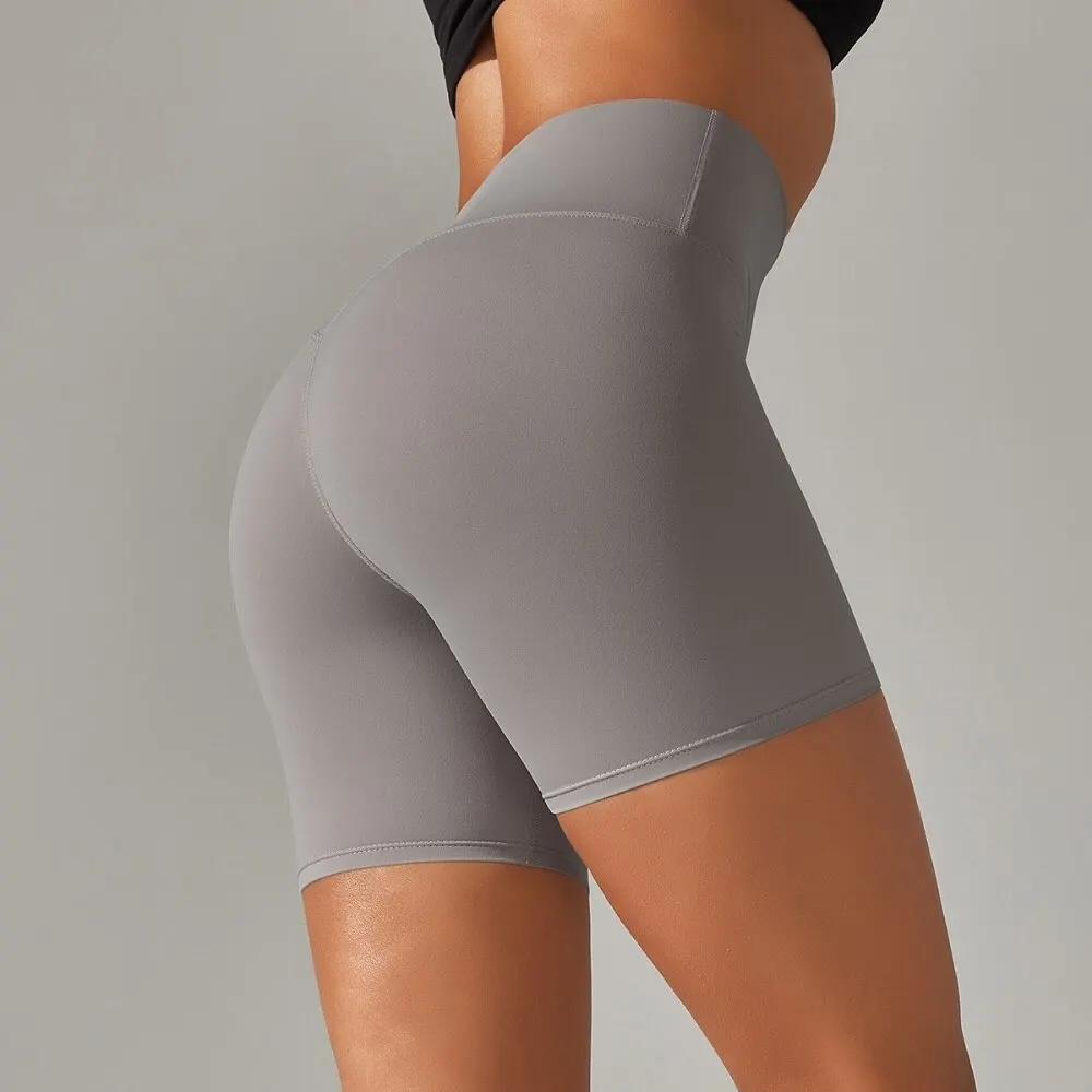 Description Picture 6 of itemWomen Yoga Shorts High Waisted Elastic Breathable Sports Leggings Running Cycling Shorts for Sport Fitness Workout Running Gyms