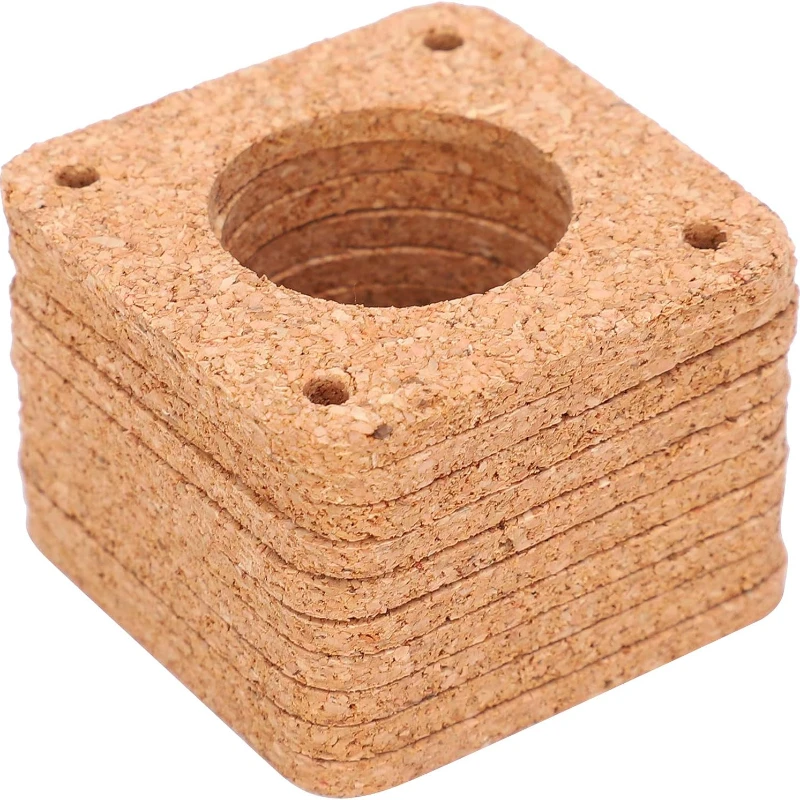 Description Picture 3 of item10Pcs 42 Stepper Motor Cork board Motor Vibration Damper 3 D Printer Gasket Damping Pads Suitable For Nema 17 Hole Spacing
