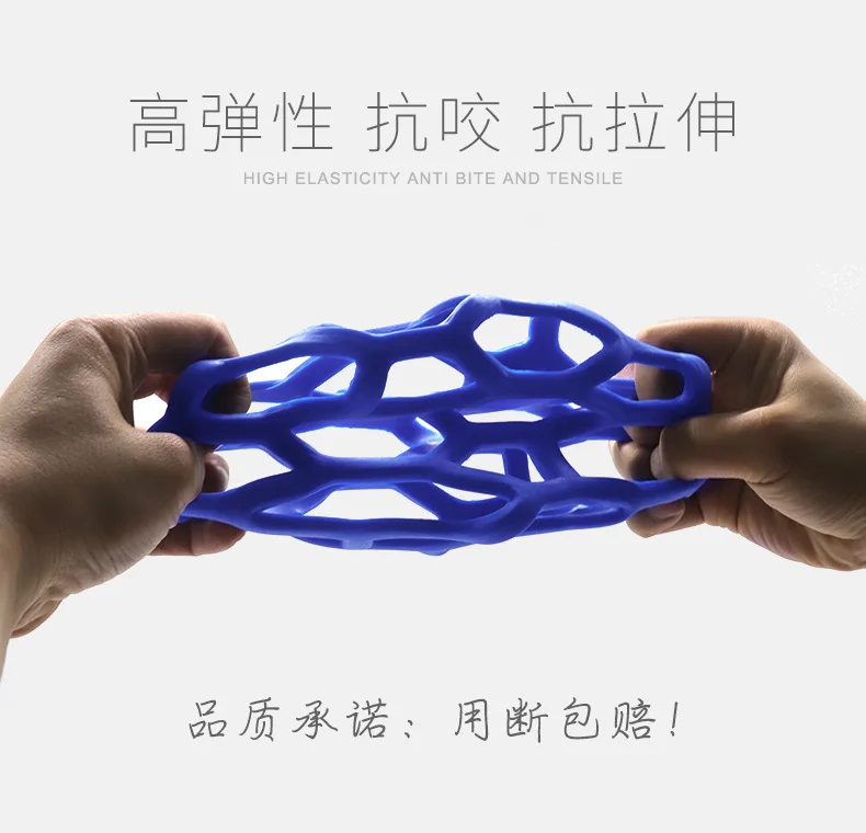 Description Picture 4 of itemDog Toy Ball Plastic Bell Pet Interactive Training Toy Ball Hollow Toy Ball Dog Chew Toys Molar Bite Rubber Chew Ball Puppy