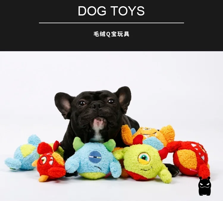 Description Picture 2 of itemInteractive Monster Plush Ball Toys  Cute Toy Exercise Molars Chew Bite Toy For Puppy