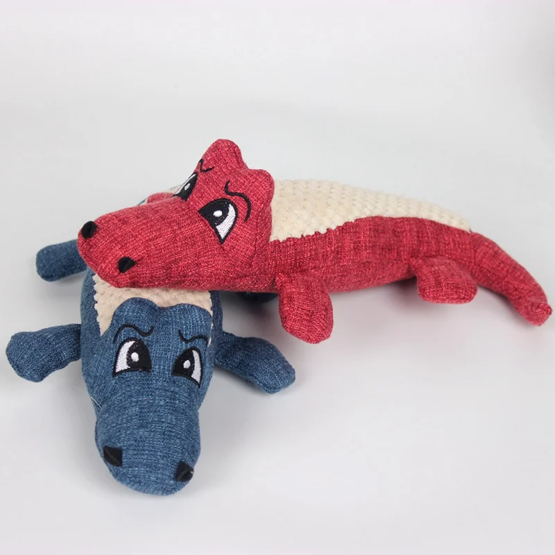 Description Picture 6 of itemDog Toys for Small Large Dogs Crocodile Plush Puppy Cat Toy Dog Chew Toy Cleaning Teeth Pet Toys Training Dog Accessories