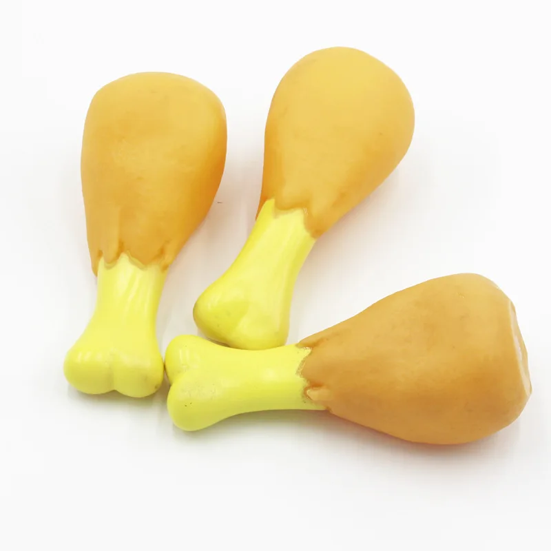 Description Picture 2 of itemPet Dog Toy Rubber Chicken Leg Puppy Sound Squeaker Chew Toys for Dogs Puppy Cat Interactive Pet Supplies Dog Products Gift