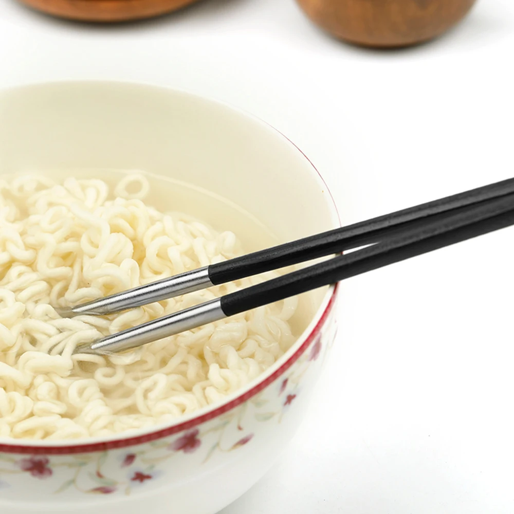 Description Picture 5 of item2022 New In Excellent Products Great Quality Portable Titanium Round Chopsticks Reusable Camping Picnic Dinner Lunch Tableware