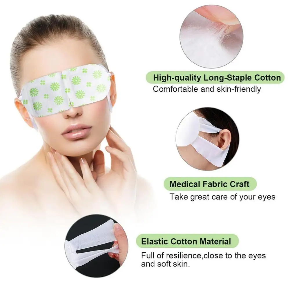 Description Picture 5 of itemSteams Eye Sheet For Dry Eyes 5Pcs Warm And Soothing Eye Pads Self Heated Eye Pads For Lunch Break Travel Bedtime Work Gaps Use