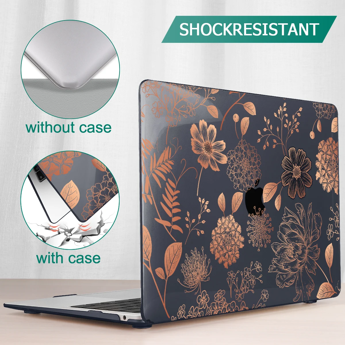 Tropical Leaves hard case for MacBook Pro 13 inch case A2338 M1 M2 Air 13 A2681 A2337 A2179 2022 2020 Pro 14 15 16 A2442 A2485
