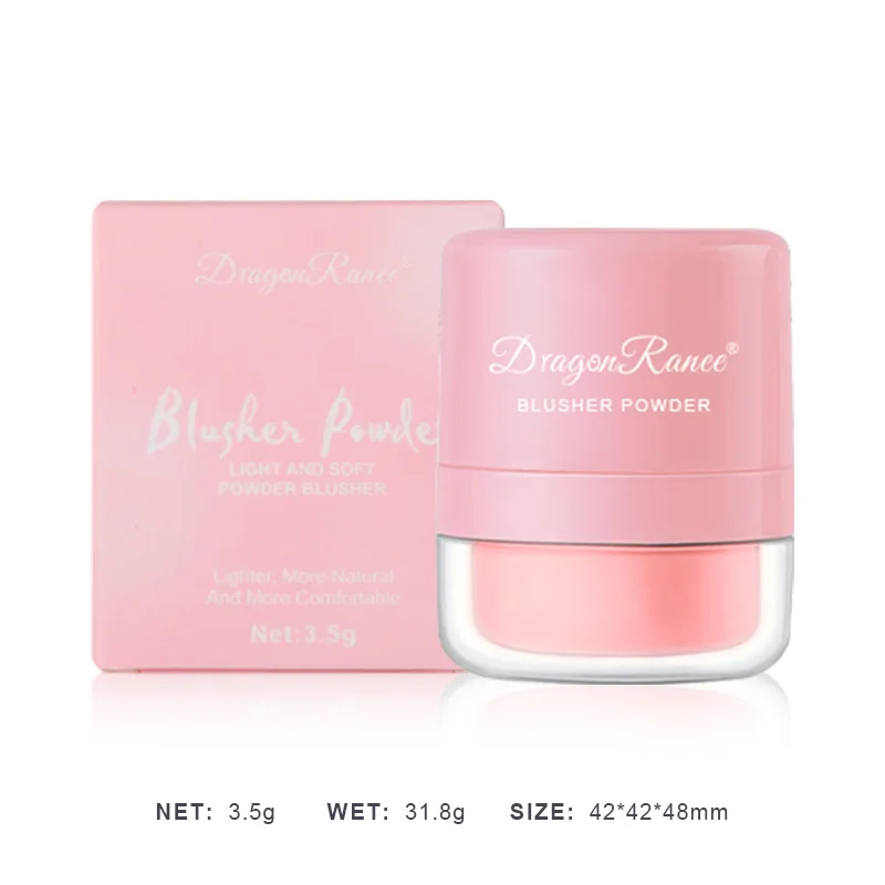 Makeup Blusher Patting Powder Peach Rouge Blush Palette Nude Pink Soft Face Brightening Tint Waterproof Blush Contour Cosmetics