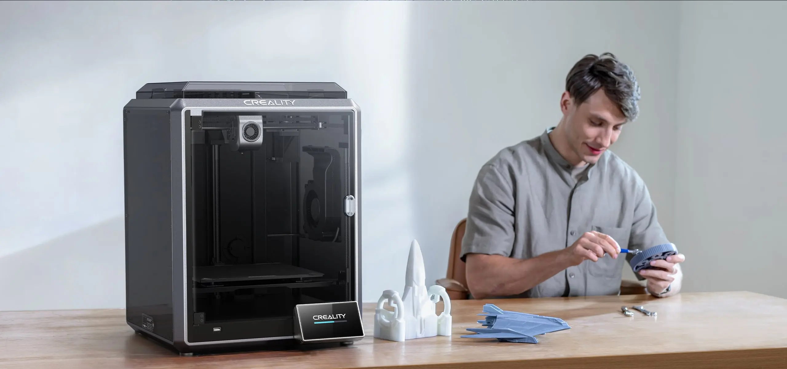 Description Picture 3 of itemCreality K1 Speedy 3D Printer Creality K1 MAX Super Sensing AI Lidar 32mm³/s Large Flow Printing Speed 600MM /S 3D Printer