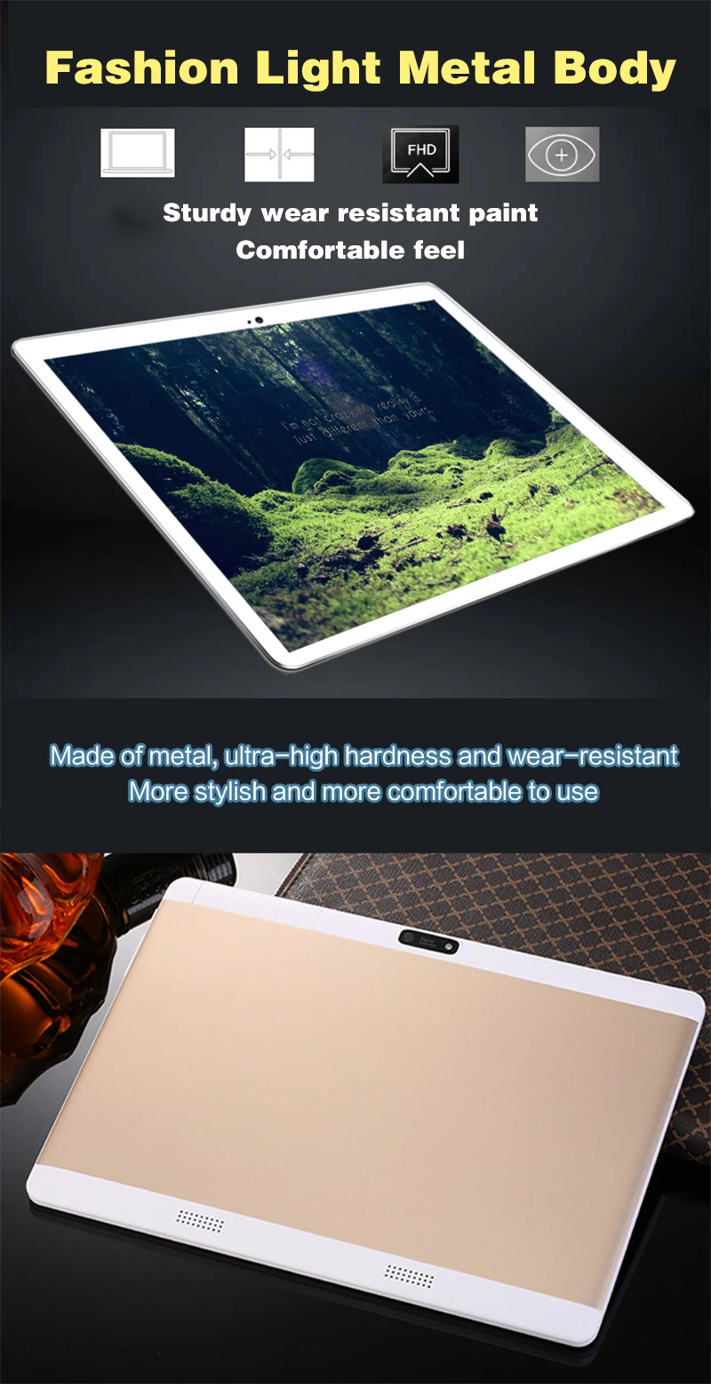 Description Picture 4 of itemPhablet 10' Tablet Mutlti Touch Screen Android 9.0 10 Core Ram 6GB ROM 32GB Dual Camera  Wifi 10 Inch Tablet 4G LTE Pro Pc