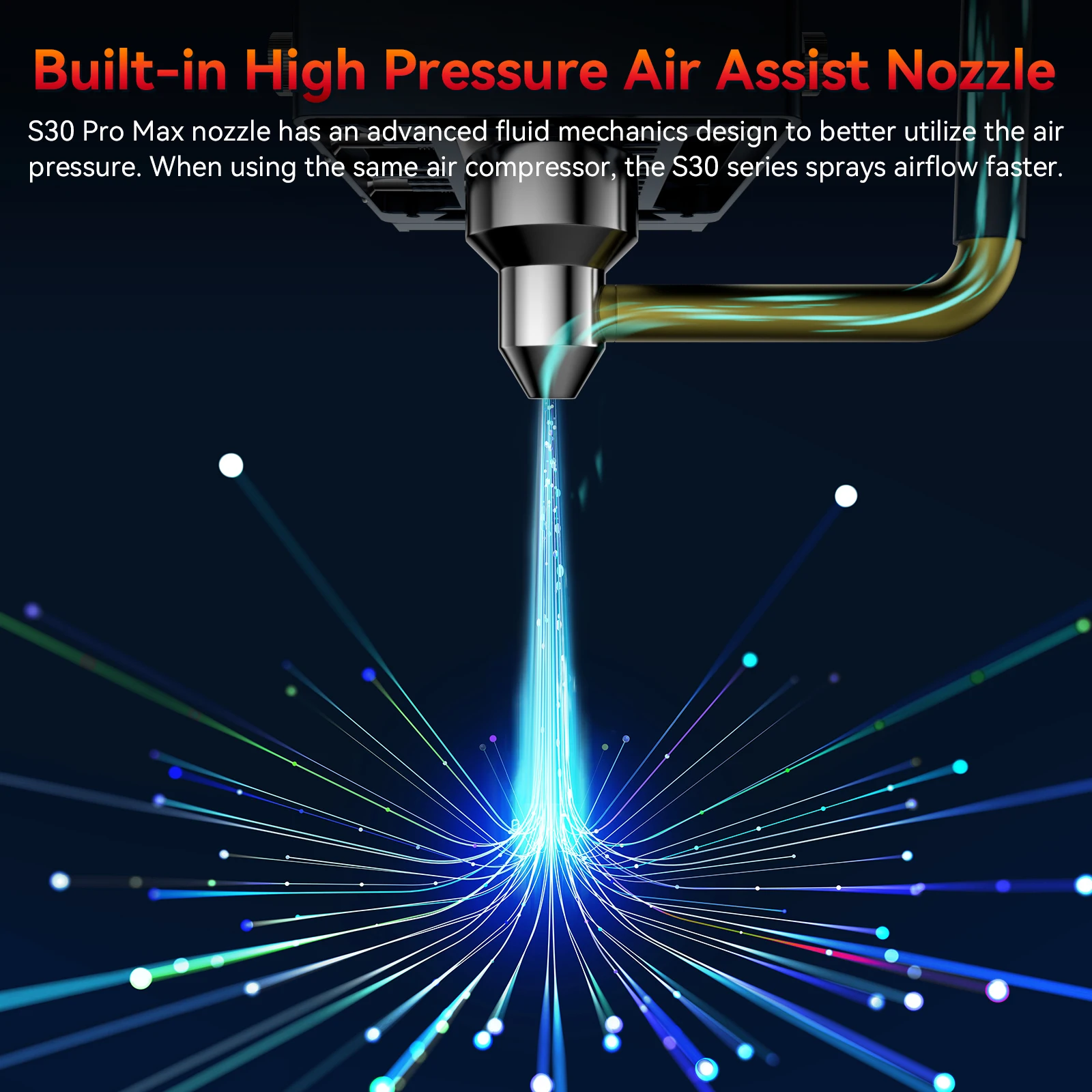 Description Picture 4 of itemSCULPFUN S30 Pro Max Set Laser Engraver with Automatic Air-assist System 20W Engraving Machine Replaceable Lens Eye Protection