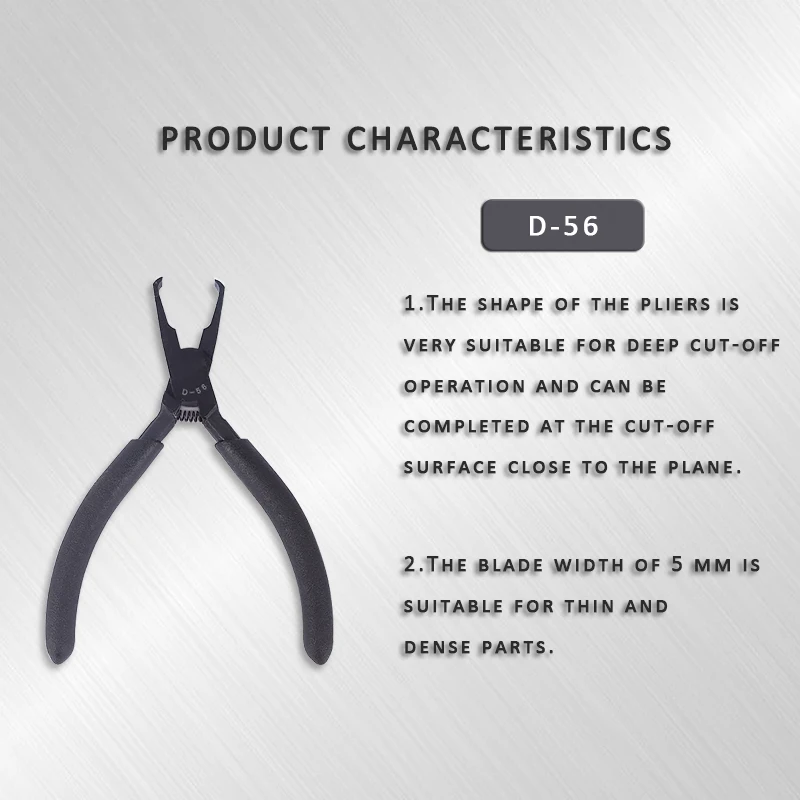 Description Picture 2 of item3mm 5mm Pliers Precision Electrical Wire Cable Cutters CRV Material Cutting Side Snips Flush Nipper Model Tweezer Repair Kit