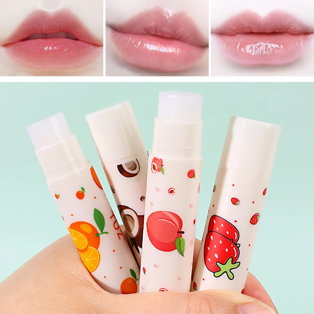 Fruit Flavor Lip Balm Long Lasting Moisturizing Lips Reduce Lip Line Anti Aging Anti-drying Hydration Lip Care Lipsticks Makeup