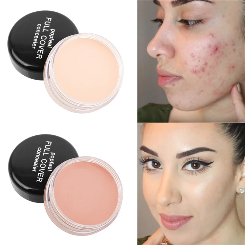 Description Picture 2 of itemConcealer Foundation Cream Makeup Base Professional Full Coverage Freckles Cover Acne Spots and Dark Circles Facial Makeup