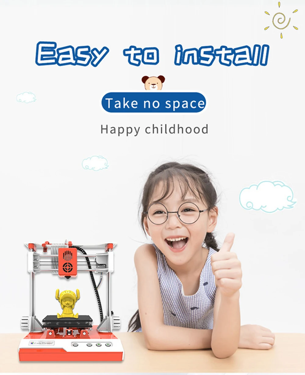 Description Picture 5 of itemTISHRIC K1 3D Printer For Kids Intelligent Printing Self Developed Modeling Software E3dmagic Slicer Easyware Child 3D Printer