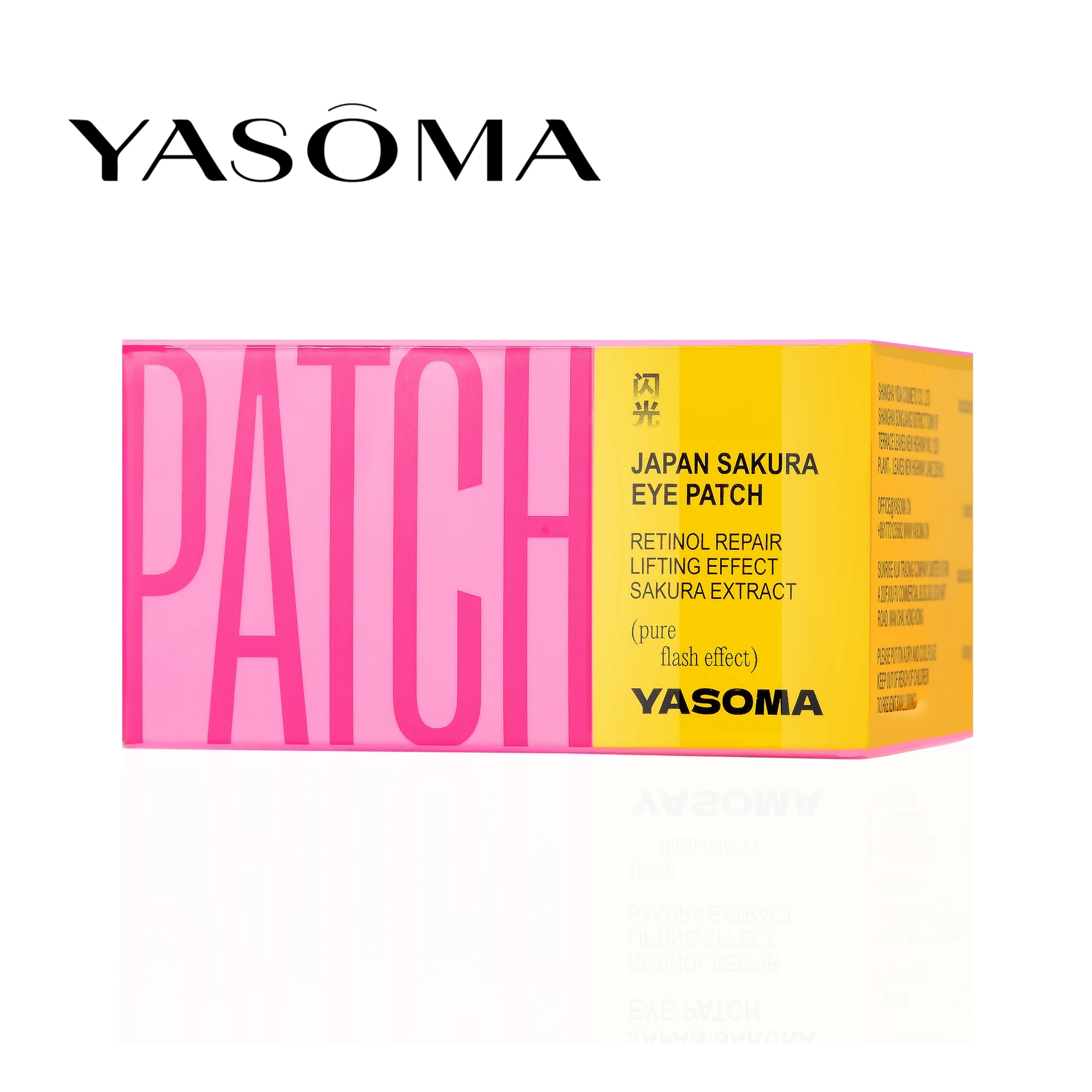 YASOMA Japan Sakura Eye Patch Retinol Repair Lifting Effect Sakura Extract Eye Mask Moisturizing Dark Circles Skin Care Products