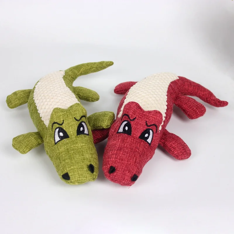 Description Picture 5 of itemDog Toys for Small Large Dogs Crocodile Plush Puppy Cat Toy Dog Chew Toy Cleaning Teeth Pet Toys Training Dog Accessories