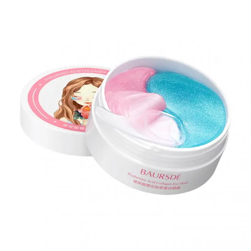 Sakura Collagen Eye Mask Face Mask Gel Eye Patches Remove Eye Bags Wrinkle Dark Circles Whitening Eye Care 60pcs TSLM1