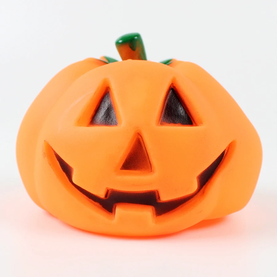 Description Picture 4 of itemChewing Toys Squeak Pet Dog Toys Halloween Pumpkin Orange Rubber Squeak for Dogs Cats Bite Resistance Chew Toys Rubber Puppy
