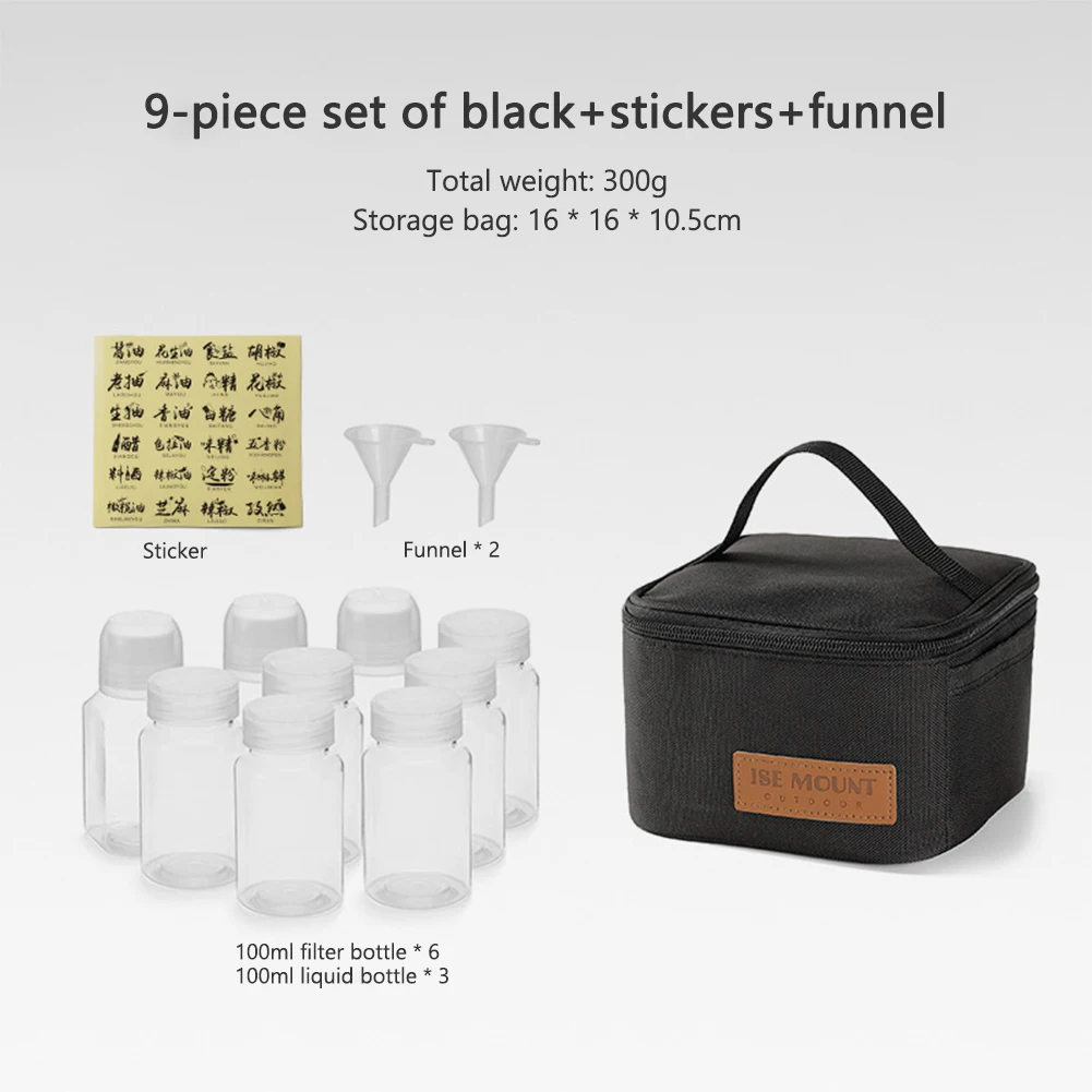 Black 9PCS Set