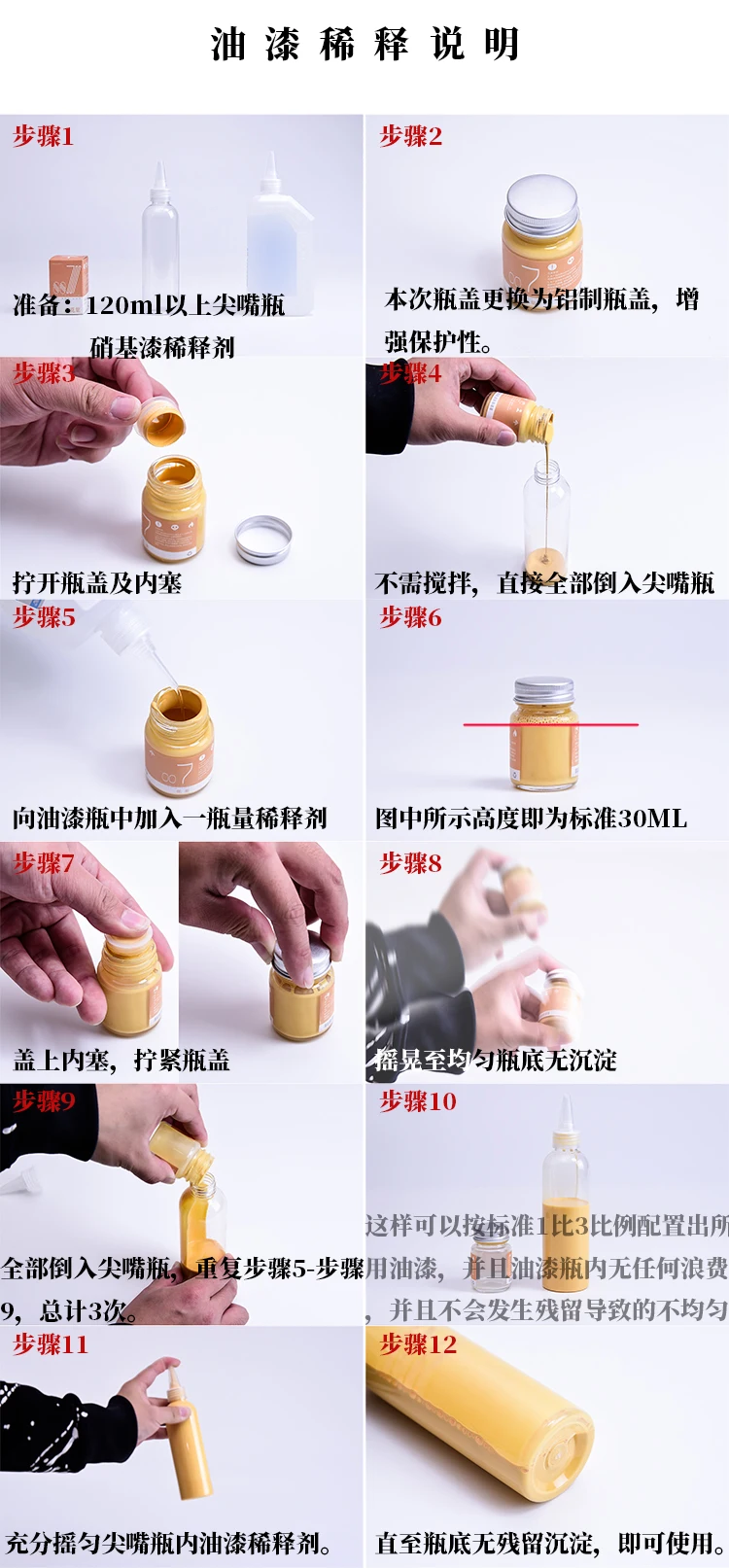Description Picture 3 of itemANCHORET Model Oil Based Paint Pigments AT Green Series 053-056 Nitrocellulose Lacquer Zhagu Jiweng 30ml  Model Specific