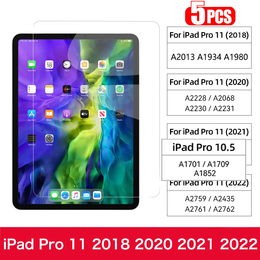 5Pcs For iPad Pro 11
