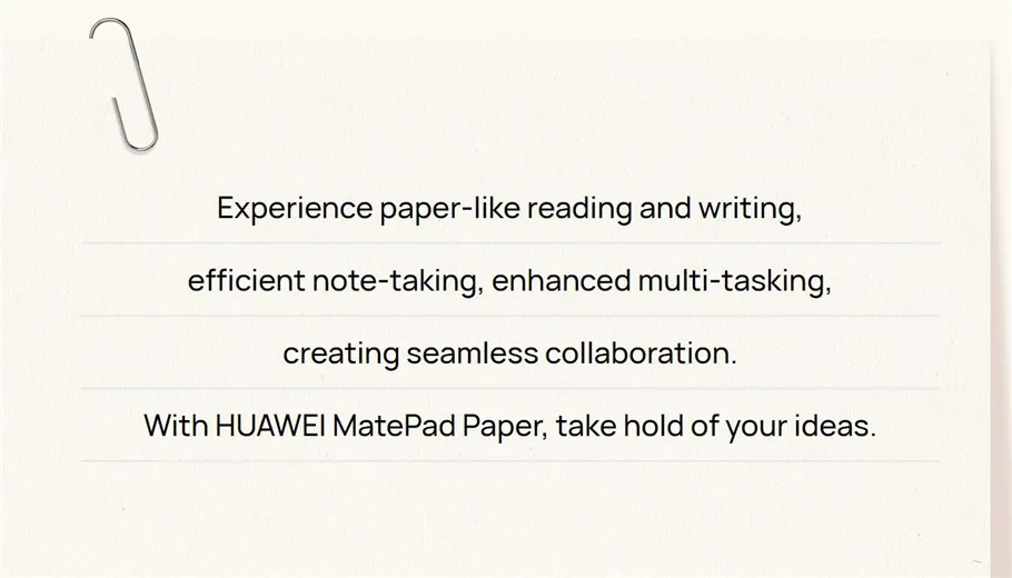 Description Picture 3 of item2022 HUAWEI MatePad Paper 10.3 inch Ink Screen WIFI 4GB 64GB/6GB 128GB HarmonyOS 2 3625mAh with HUAWEI M-pencil Stylus