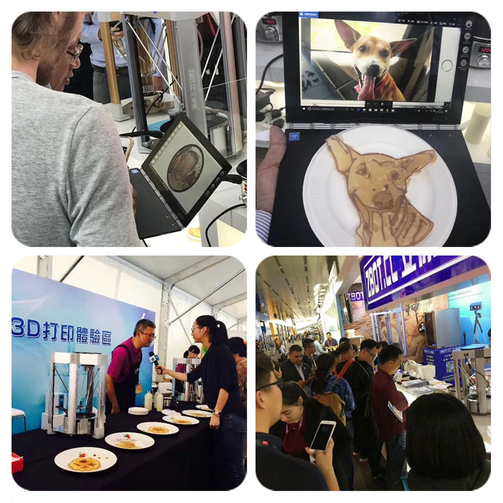 Description Picture 4 of itemNew Upgrade F5 Food 3D Printer Machine, Pancake Cake Making 3D Printer