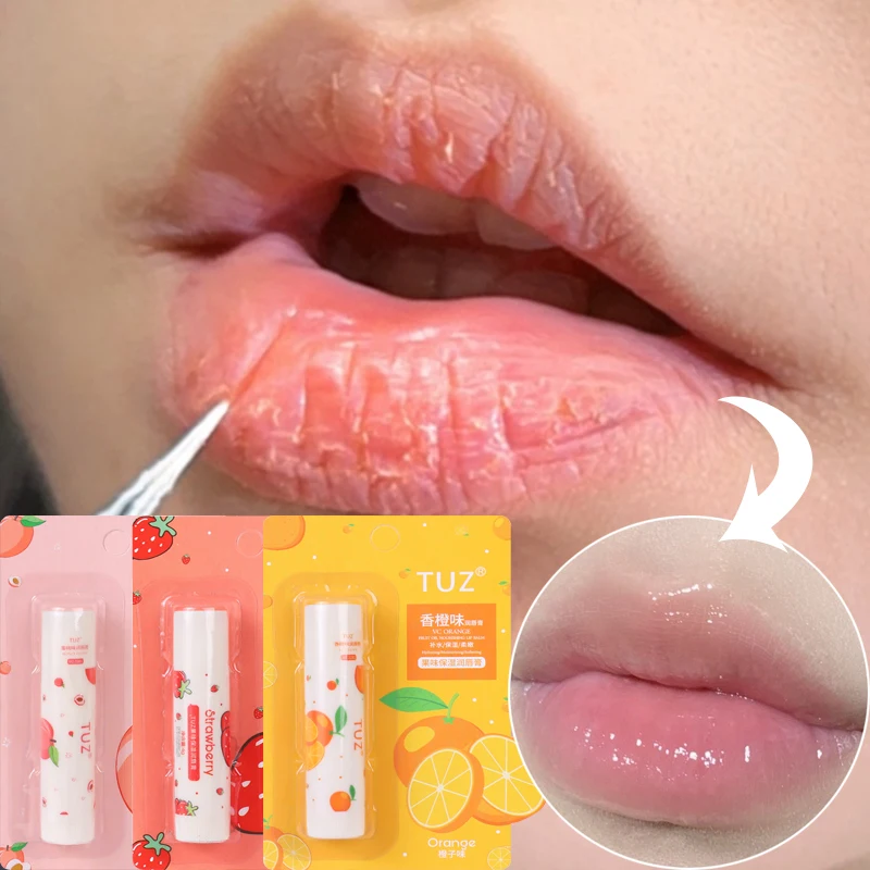 Fruit Flavor Lip Balm Long Lasting Moisturizing Lips Reduce Lip Line Anti Aging Anti-drying Hydration Lip Care Lipsticks Makeup