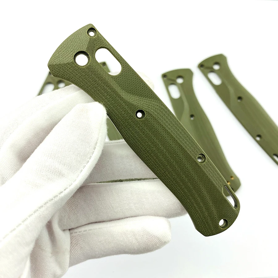 Description Picture 4 of item1pair G10 Blade Handle Patch for BM Bugout 535 Knife Folding Knife Patch Material DIY Accessories