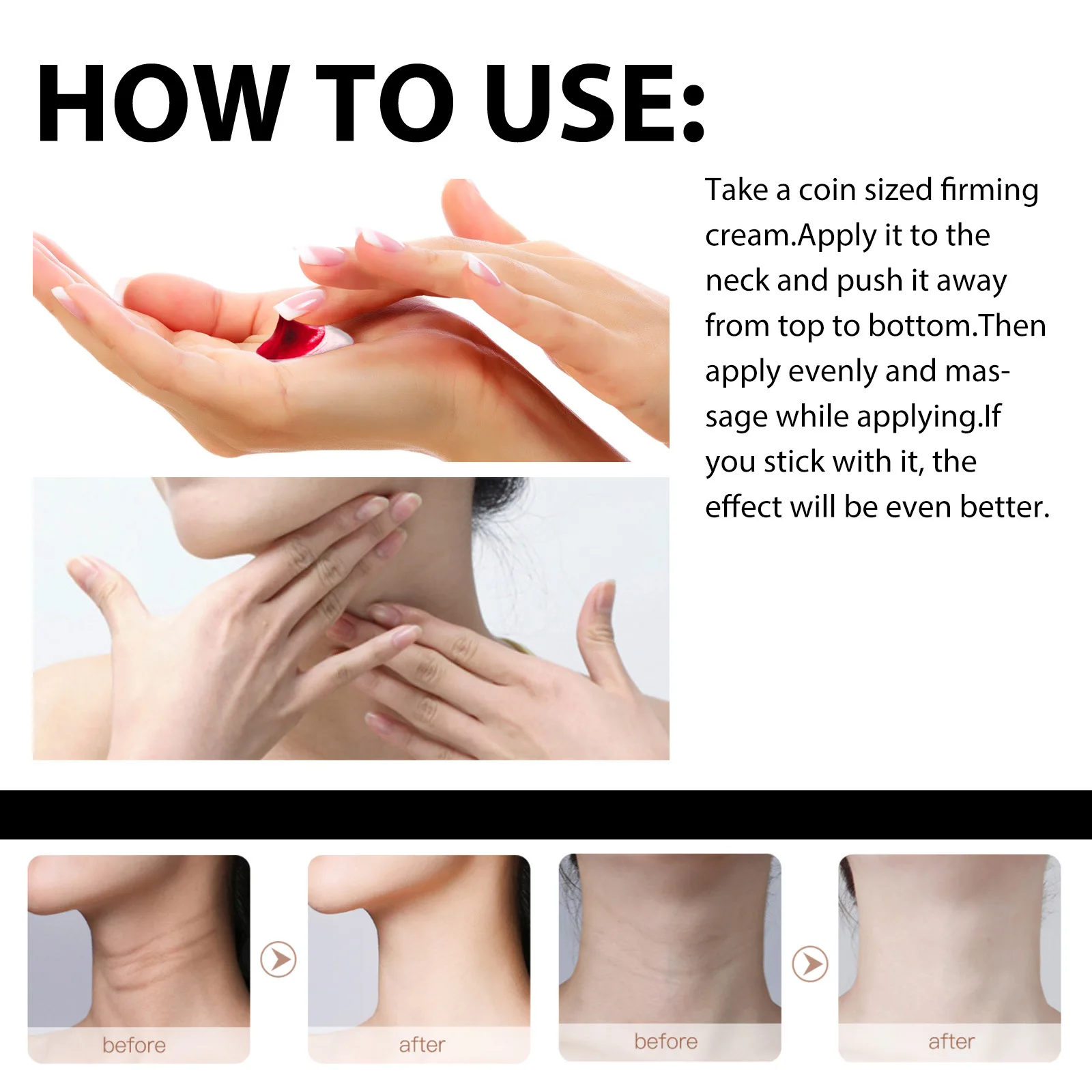 Description Picture 5 of itemFacial Firming Wrinkle Remover Cream Lift Tighten Fade Face Neck Fine Lines Anti-aging Moisturizer Whitening Skin Care Products