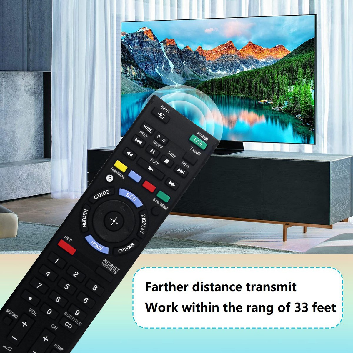 Description Picture 4 of itemRM-YD073 Replace Remote for Iconic Brand BRAVIA TV KDL-46HX750 KDL-40HX750 KDL-32HX750 KDL-46HX751 KDL-46HX850 KDL-55HX750
