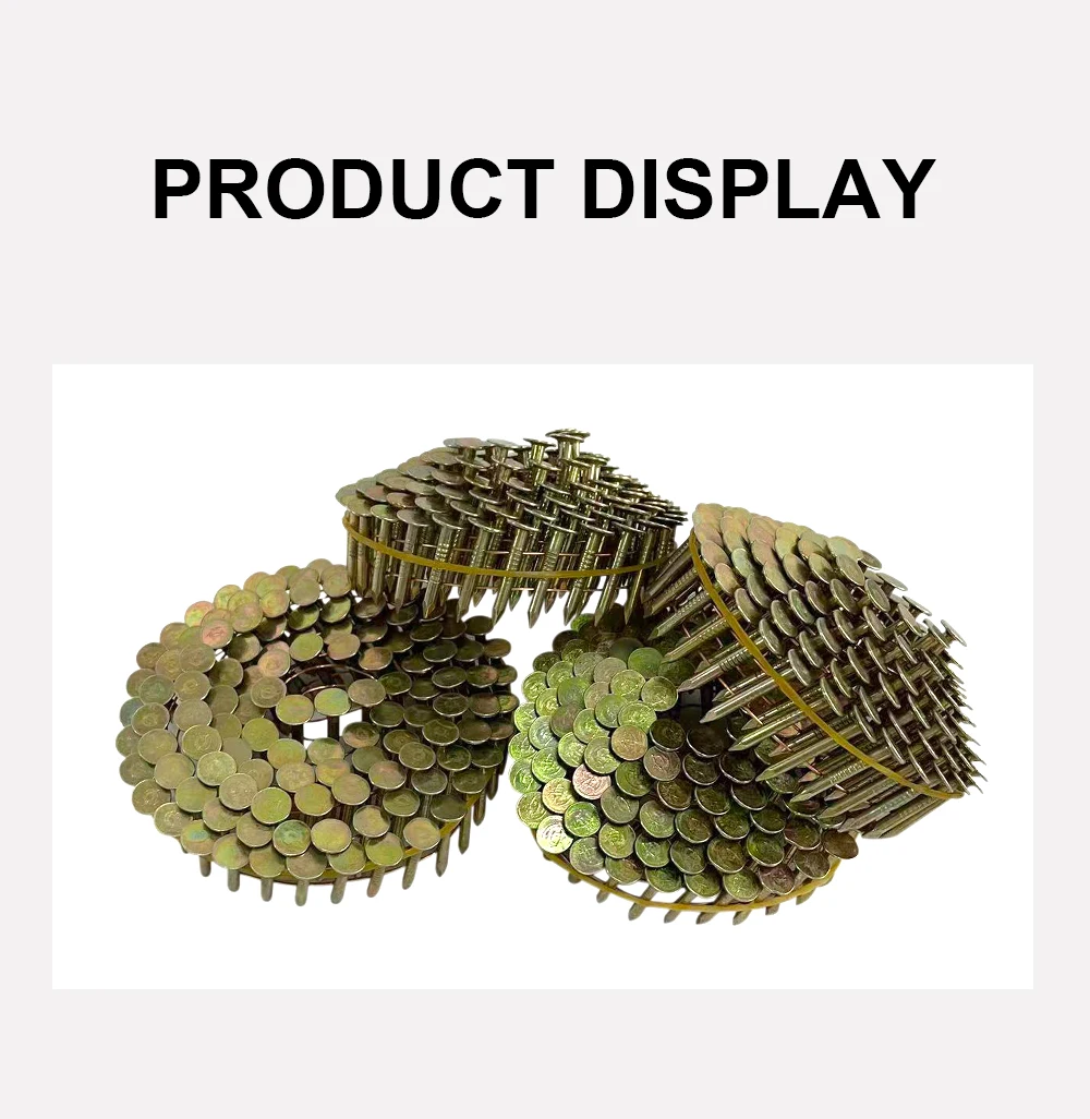 Description Picture 4 of item120pcs Coil Nails Big Cap Nails for CRN45 25mm 32mm Thick Nails for Coil Nailer