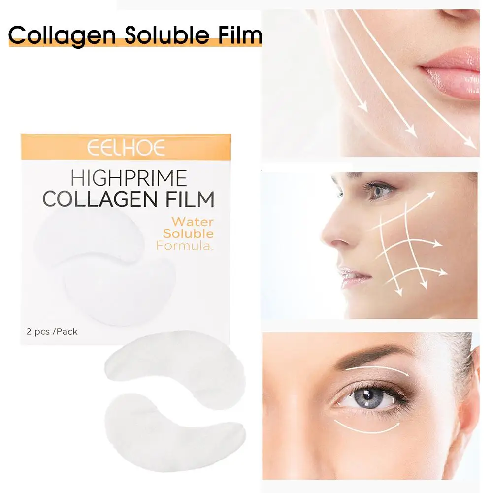 Description Picture 6 of item2 Pcs Collagen Soluble Film Eye Patches Hyaluronic Acid Repair Eye Remove Dark Circles Moisturizing Firming Mask Eye Skin Care