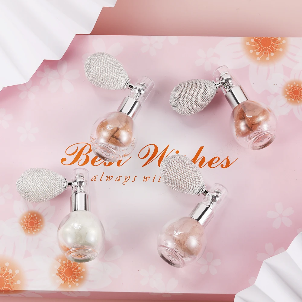 Description Picture 4 of itemHighlighter Powder Spray Glitter Spray Diamond Air Bag Powder Gloss Glitter Shimmer Sparkle Powder Face Body Highlight Makeup