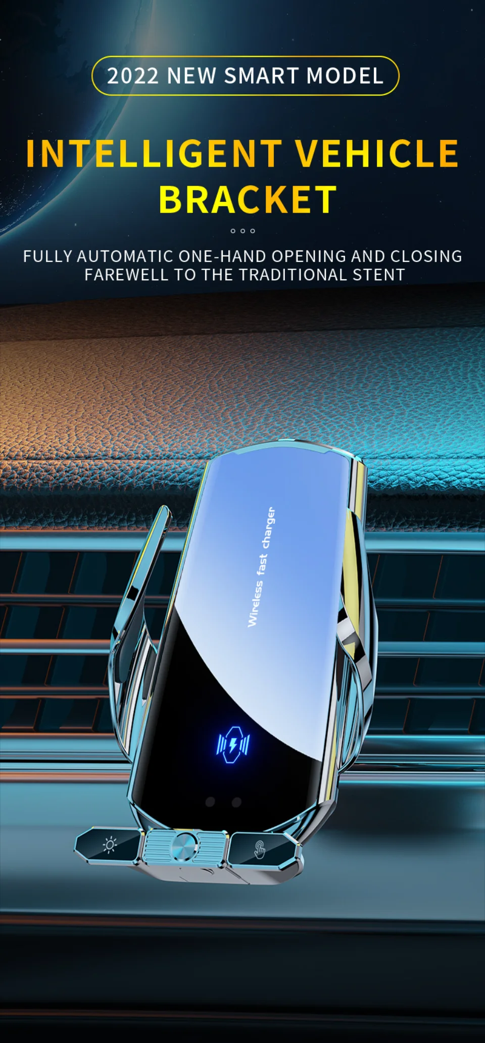 Description Picture 2 of item20W Fast Car Wireless Charger For Samsung Galaxy Note 20 Note 10 Note 9 S22 S21 S20 S10 iPhone 15 14 13 12 11 Pro Max XS Iconic Brand