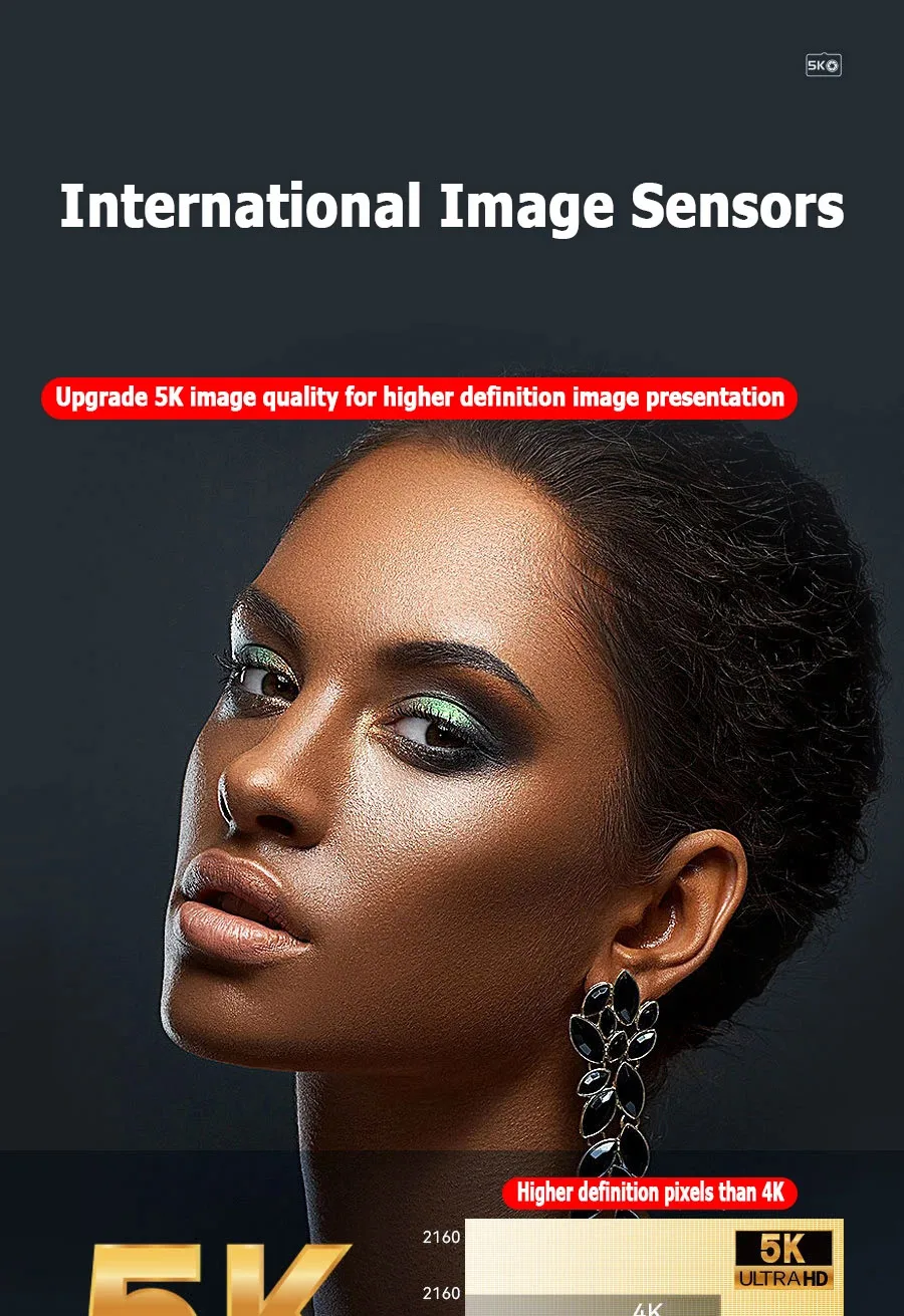 Description Picture 4 of item5K Shooting Micro DSLR Camera, High-Definition Digital Camera, Electronic Flash Camera, Household Anti Shake Birthday Gift