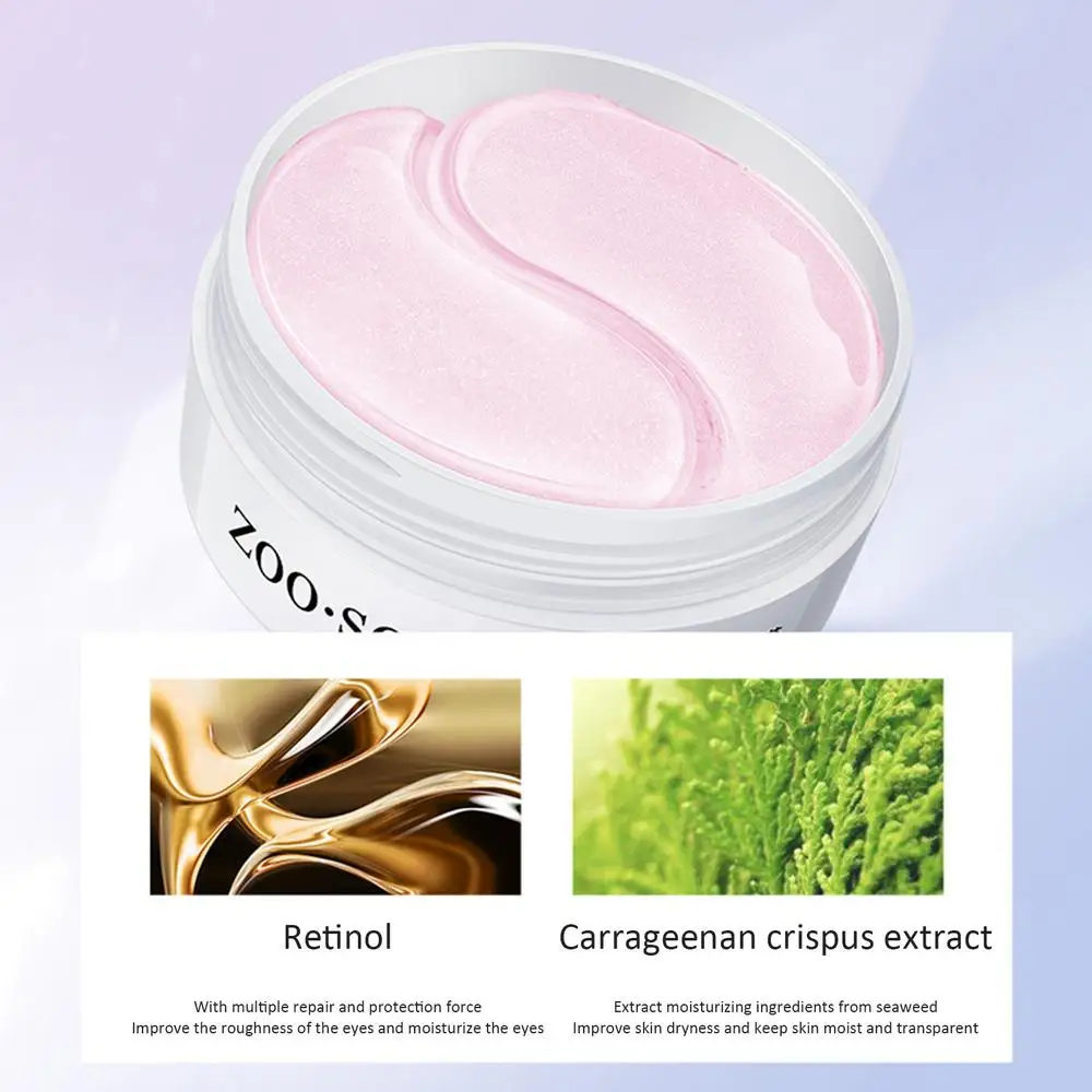 Description Picture 6 of item60Pcs Under Eye Patches Moisturizing Eye Gel Pads Hydrating Eye Gel Pads Easy To Absorb Eyes Anti Aging For Dark Circles