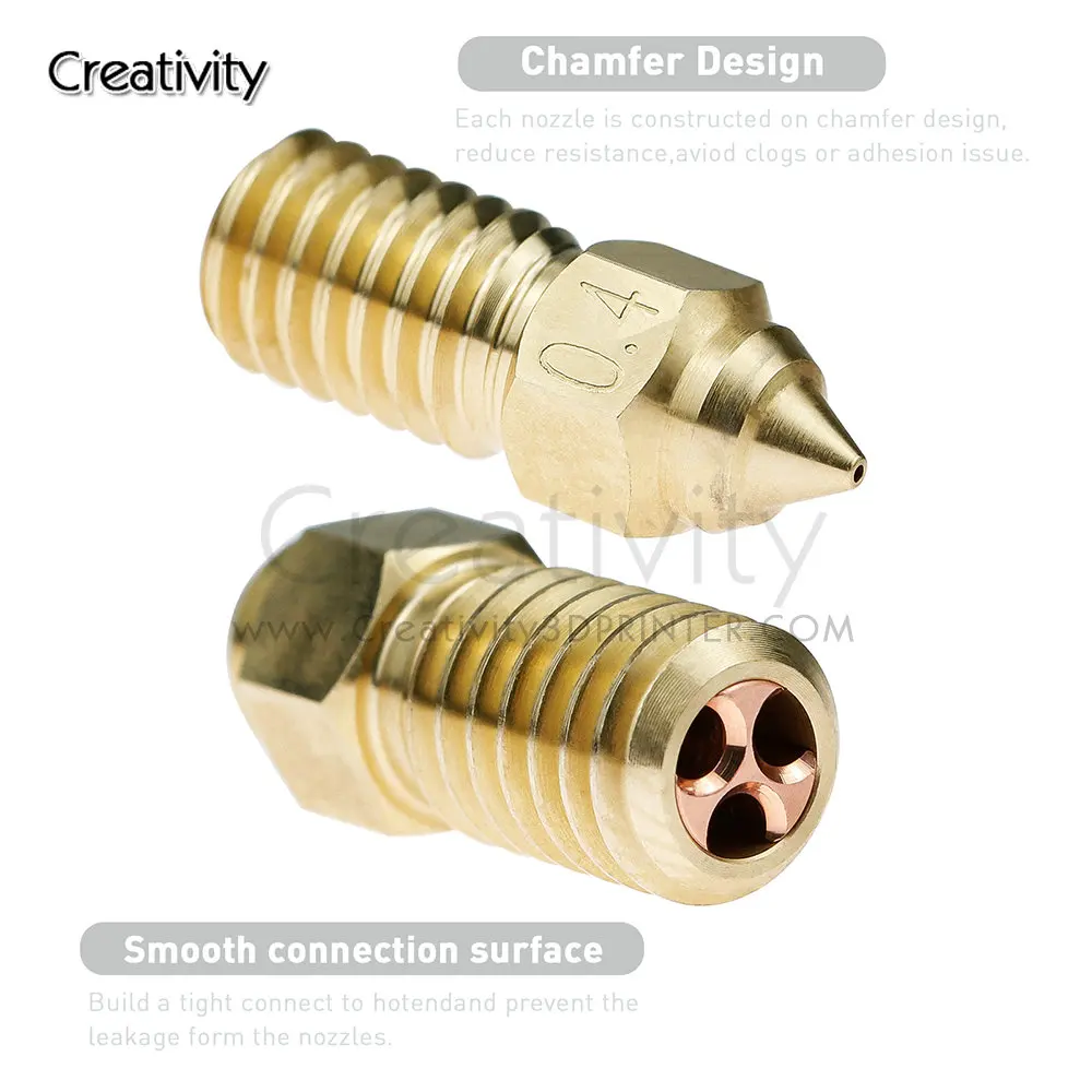 Description Picture 3 of itemEnder 7 High Flow CHT Brass Nozzle Quckily Printing High-temp Copper Plated Nozzles Fit Ender 5 S1 Spider Printer Hotend Kit