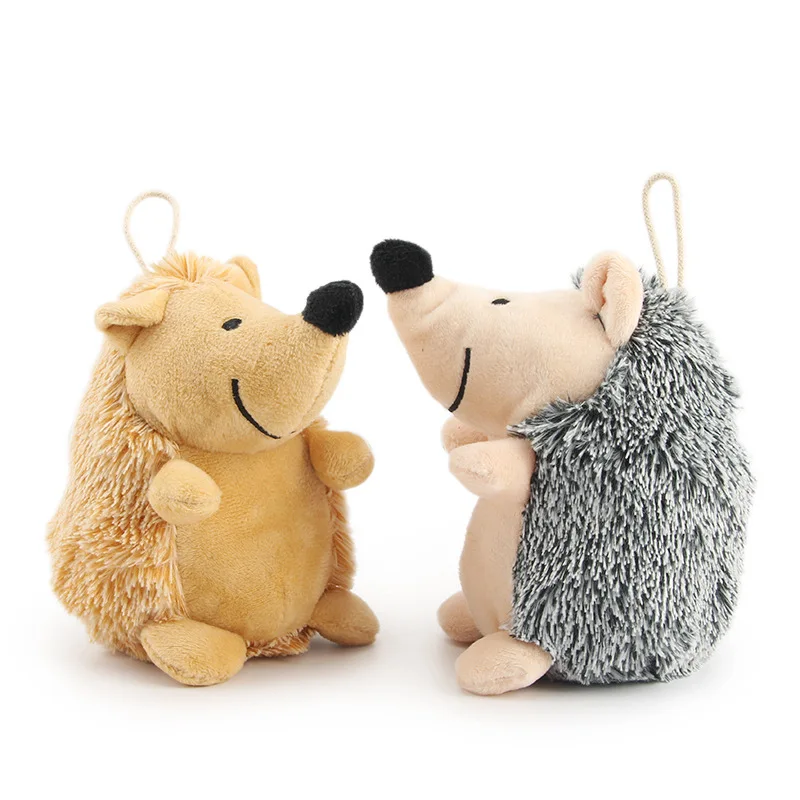 Description Picture 3 of itemHedgehog Soft Plush Dog Toys Small/Large Dogs Interactive /Squeaky Sound Toy Chew Bite Resistant toy Pets Accessories Supplies