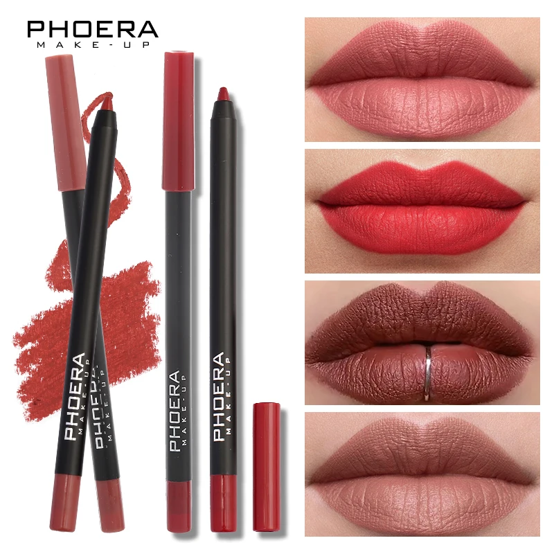 Description Picture 5 of item12 Colors Matte Lip Liner Pencil Sexy Red Contour Tint Lipstick Pen Lasting Non-stick Cup Lipsticks Moisturising Lips Cosmetics