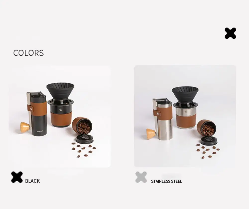 Description Picture 5 of itemOutdoor Camping Coffee Set Combination Coffee Filter Cup Handmade Coffee Pot Set Portable Home Use