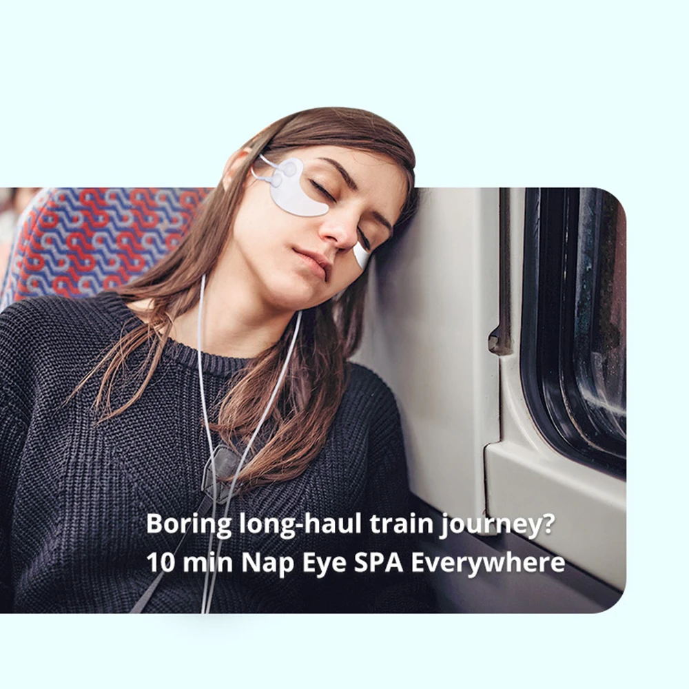 Description Picture 6 of itemNew EMS Microcurrent RF Massage Eye Mask Electric Eye Patch Reduce Wrinkles Puffiness Dark Circles Eye Bags Eye Massager Device