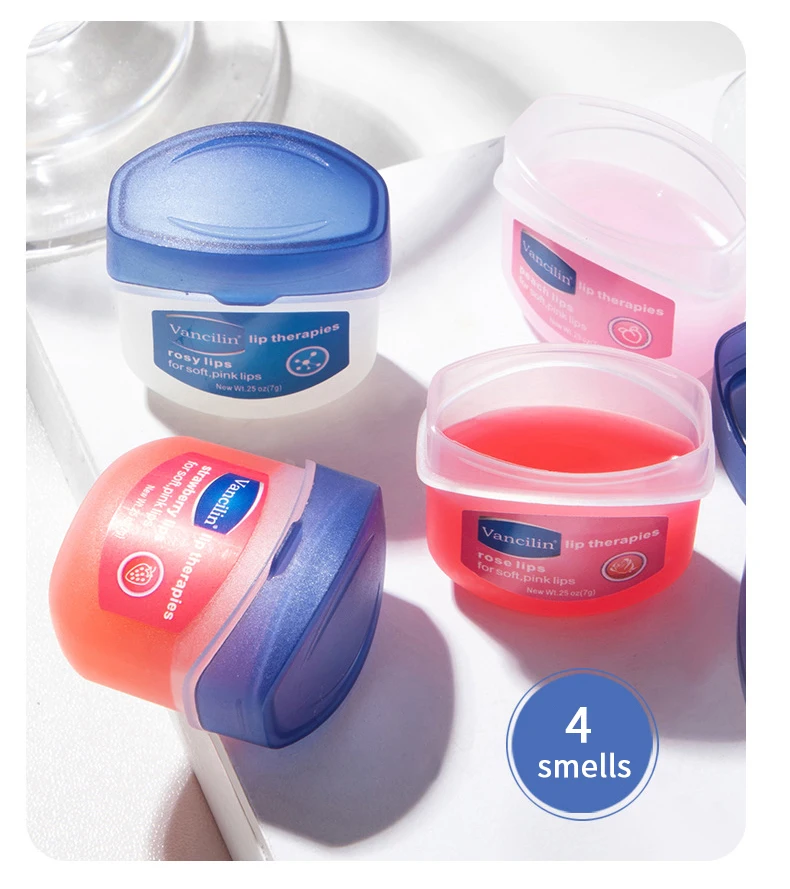 Description Picture 3 of item4PCs Lip Balm Moisturizing Lipstick Base Moisturizer Makeup Natural Plant Anti-Cracking Lip Care Petroleum Jelly Lip Balm
