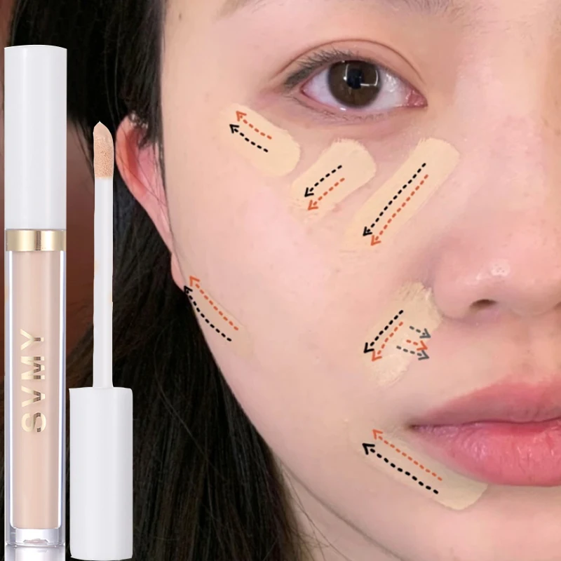 Description Picture 2 of item4 Colors Moisturizing Liquid Concealer Cream Cover Acne Spots Dark Circles Contouring Foundation Modify Skin Tone Stick Makeup