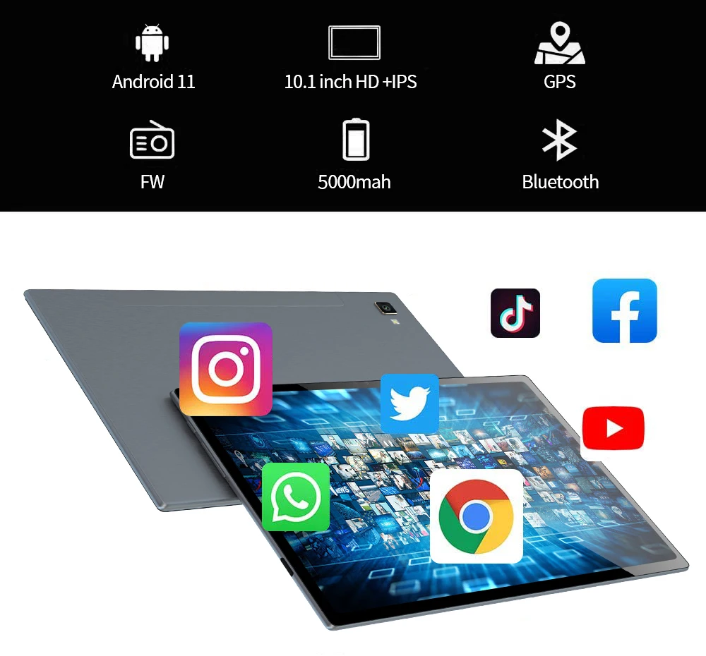 Description Picture 2 of item2023 New Global G10 Tab 3G 4G Android 11.0 OS 6GB+128GB 10.1 inch Original Tablets for Kids Online Class with Dual Sim Card Slot