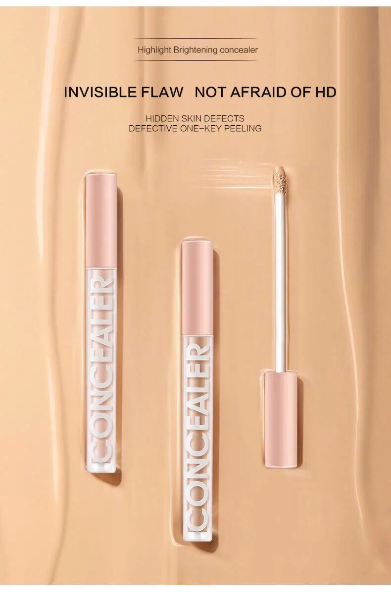 Description Picture 2 of itemLiquid Concealer Waterproof Moisturizing Face Concealer Cream Long Lasting Cover Dark Eye Circles Acne Makeup Effect Beauty Tool