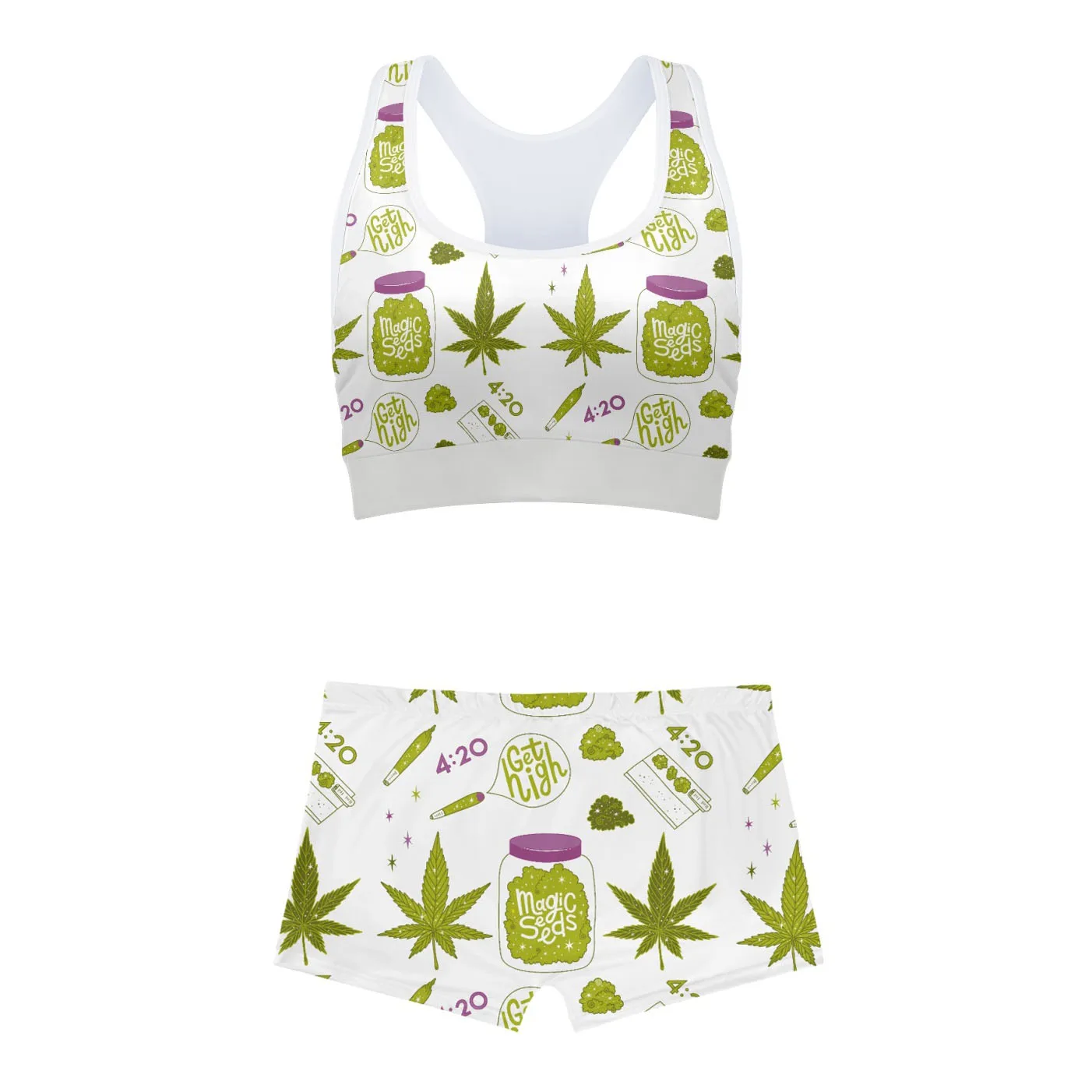 Description Picture 5 of itemCustom Made Your Design Sublimation Print Yoga Sport  Vest Shorts Set