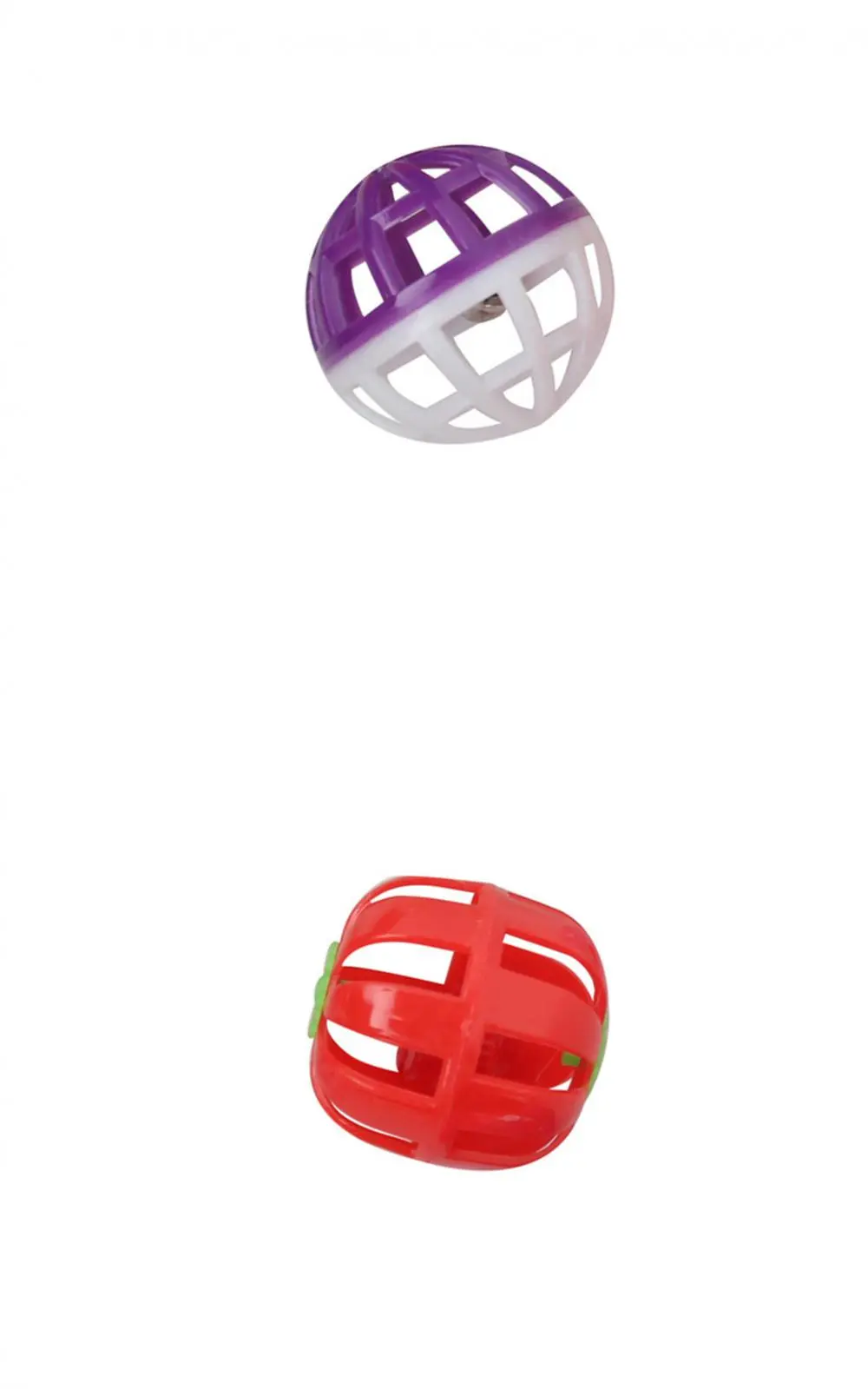 Description Picture 5 of item6pcs Toys for Cats Ball with Bell Playing Chew Rattle Scratch Plastic Ball Interactive Cat Training Toys Cat Toy Pet Supplies