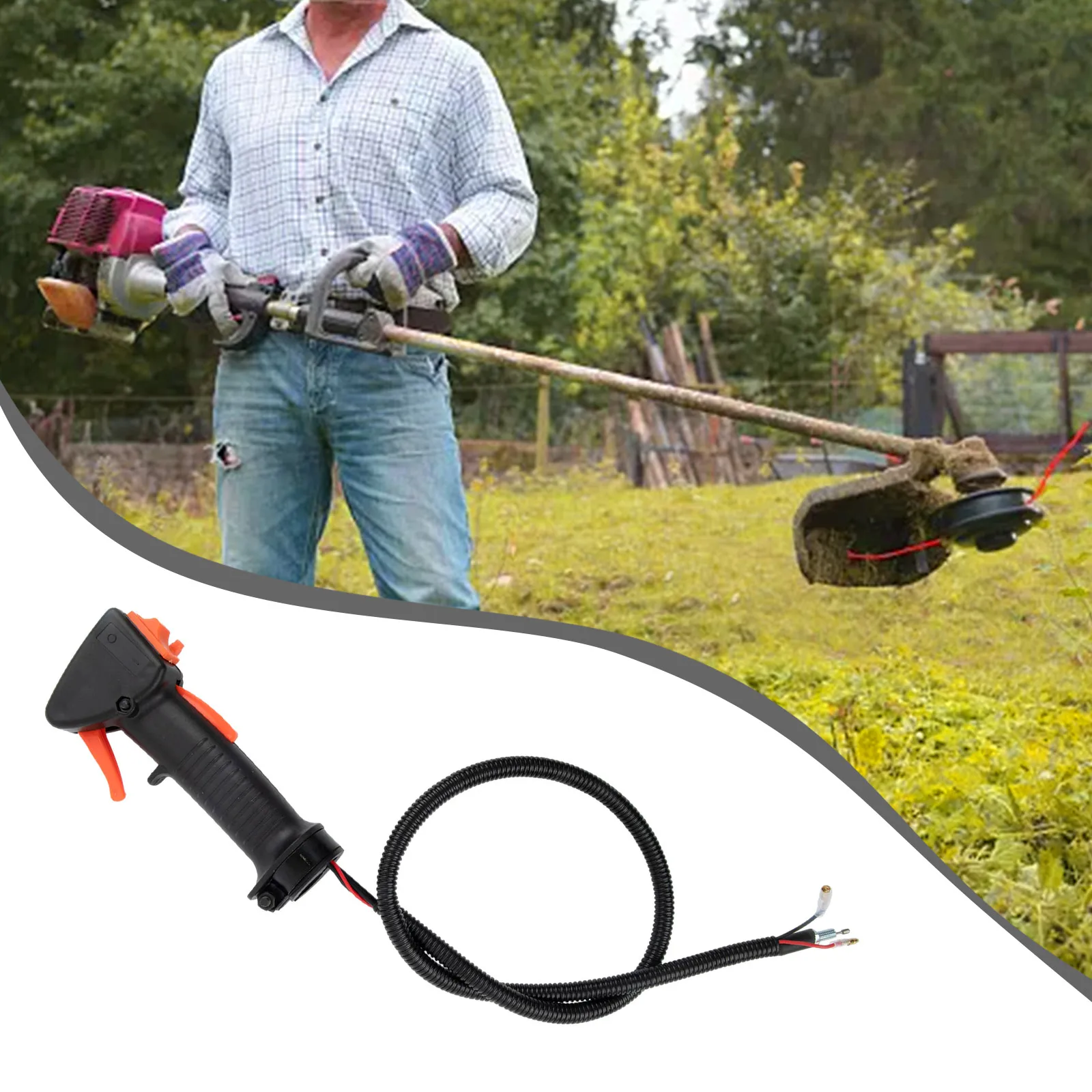 Description Picture 5 of itemThrottle Handle Throttle Grip Garden Power Tool Parts MS-2TL-52 Alloy Industrial Plastic For Timbertech MS-2TL-52